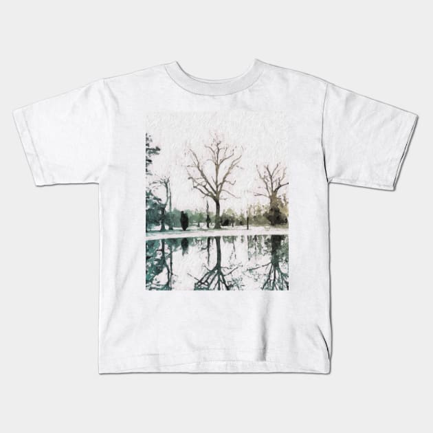 Winter Takes a Toll Kids T-Shirt by cannibaljp